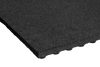 Rubber cover sports court without pattern fall protection rubber sheet 30mm thick black 1000x1000mm square 