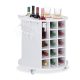 Bar cart with rolling wine rack, bar cart with white wine glass holder