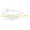 Kitchen trolley, rolling kitchen trolley with foldable bamboo worktop, drawer and removable basket