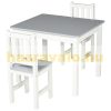 Children's furniture set 3-piece children's sofa in pine wood gray white