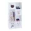 Wardrobe for children's room, children's furniture "Cat" motif shelf system