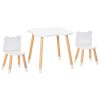 Children's furniture set 3-piece children's seating set MDF pine teddy bear design