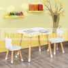 Children's furniture set 3-piece children's seating set MDF pine teddy bear design