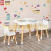 Children's furniture set 3-piece children's seating set MDF pine teddy bear design