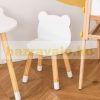 Children's furniture set 3-piece children's seating set MDF pine teddy bear design