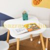 Children's furniture set 3-piece children's seating set MDF pine teddy bear design