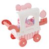 Gyerek fagylaltos kocsi 27 darabos játék szett fénnyel és hanggal, rózsaszín, 3 éves kortól