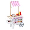 Fagylaltoskocsi gyerekeknek játék árusító kocsi 25 db szettel 3-7 éves gyermekek számára