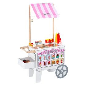   Fagylaltoskocsi gyerekeknek játék árusító kocsi 25 db szettel 3-7 éves gyermekek számára