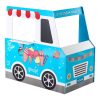 Fagylaltoskocsi gyerekeknek fa játék konyha 3-7 éves gyermekek számára, kék