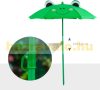 Children's table with folding chairs and parasol in frog pattern 