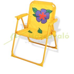   Gyerek asztal szétnyitható székekkel és napernyővel bogár mintájú