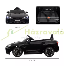   Elektromos gyermekautó Audi RS-E-tron GT biztonsági övvel, távirányítóval fekete