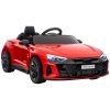 Electric children's car Audi RS-E-tron GT with safety belt, remote control, red