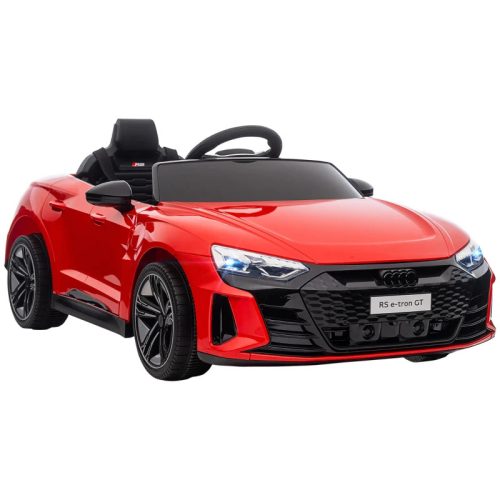 Electric children's car Audi RS-E-tron GT with safety belt, remote control, red