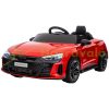 Electric children's car Audi RS-E-tron GT with safety belt, remote control, red