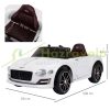 Bentley GT licensed children's electric car with remote control 108x60x43 cm in white