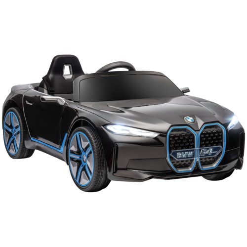 Electric children's car BMW G4 rechargeable battery 3-5 km/h with remote control and multimedia player black