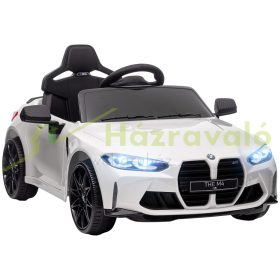  Elektromos gyermekautó BMW M4 3-5 km/h távirányítóval 3-5 éveseknek fehér