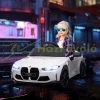 Electric children's car BMW M4 3-5 km/h with remote control for 3-5 years old, white