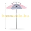 Children's table with folding chairs and umbrella with a mouse figure