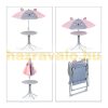 Children's table with folding chairs and umbrella with a mouse figure