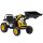 Children's electric dumper 132x62x65 cm seat dumper for children, electric tractor with lifting arms for 3-5 year olds yellow