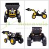 Children's electric dumper 132x62x65 cm seat dumper for children, electric tractor with lifting arms for 3-5 year olds yellow