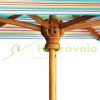 Children's acacia wood garden bench with colorful parasol wooden children's picnic table with bench and parasol