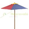 Children's wooden garden bench Colorful wooden children's picnic table with bench and parasol
