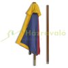 Children's wooden garden bench Colorful wooden children's picnic table with bench and parasol