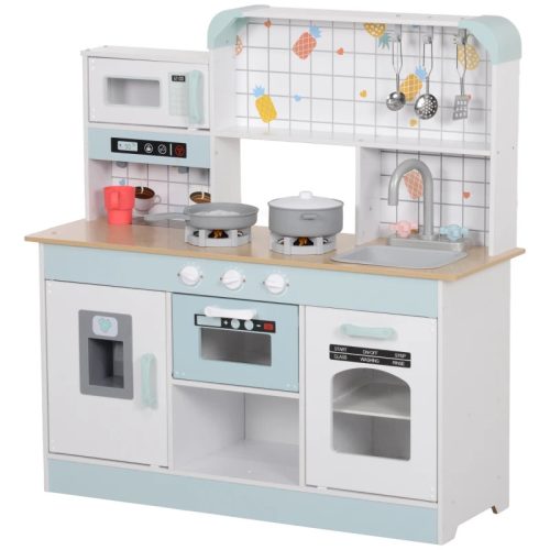 Play kitchen set 88x31x90 cm children's kitchen with coffee maker, oven MDF stainless steel from 3 years