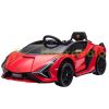 Electric children's car Lamborghini SIAN SUV with remote control for 3-5 years old, red