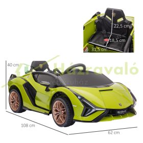   Elektromos gyermekautó Lamborghini SIAN SUV távirányítóval 3-5 éveseknek zöld