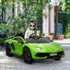 Electric children's car 12V Lamborghini SVJ with remote control green