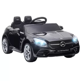   Elektromos gyermekautó Mercedes SLC 300 LED-fényszórókkal biztonsági övvel 3-5 km/h fekete