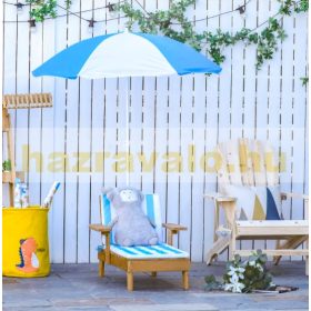   Gyermek napozóágy napernyővel fa kerti napágy  3-7 éveseknek