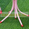 Children's table with folding chairs and parasol red-pink garden furniture for 3-5 year olds