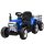 Electric children's car with blue children's tractor remote control, maximum speed 6 km/h 