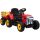 Electric children's car with red children's tractor remote control, maximum speed 6 km/h 