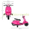 Electric motorcycle toy motorcycle 108x49x75 cm Vespa moped for children with headlights 3-6 years artificial leather, metal, pink