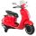 Electric motorcycle toy motorcycle 108x49x75 cm Vespa moped for children with headlights 3-6 years artificial leather, metal red