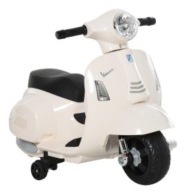   VESPA Elektromos motorkerékpár gyerek motorkerékpár 18-36 hónapos korig, 3 km/h fehér, 66,5 x 38 x 52 cm