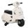 VESPA Electric motorcycle children's motorcycle for 18-36 months, 3 km/h white, 66.5 x 38 x 52 cm