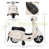 VESPA Electric motorcycle children's motorcycle for 18-36 months, 3 km/h white, 66.5 x 38 x 52 cm