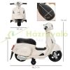 VESPA Elektromos motorkerékpár gyerek motorkerékpár 18-36 hónapos korig, 3 km/h fehér, 66,5 x 38 x 52 cm