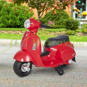   VESPA Elektromos motorkerékpár gyerek motorkerékpár 18-36 hónapos korig, 3 km/h piros 66,5 x 38 x 52 cm