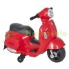 VESPA Elektromos motorkerékpár gyerek motorkerékpár 18-36 hónapos korig, 3 km/h piros 66,5 x 38 x 52 cm