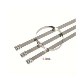   Rozsdamentes gyorskötőző 4,6x300 mm kábelkötegelő, 100 darabos