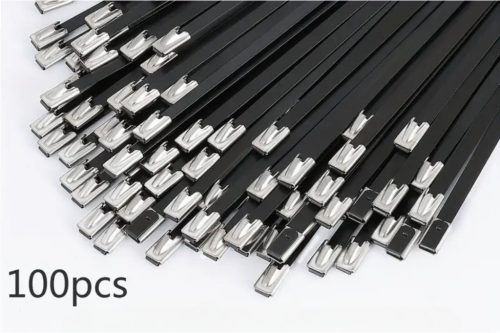 Rozsdamentes epoxi bevonatú gyorskötöző 4,6x360 mm kábelkötegelő, 100 darabos